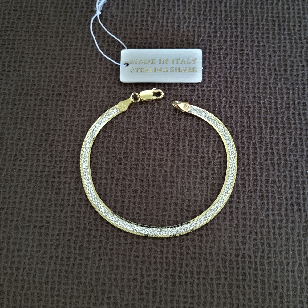 Mia Fiore Two✌️ Tone Herringbone Bracelet - NWT
